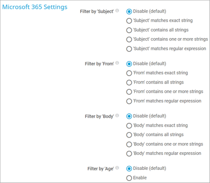 Microsoft 365 Settings
